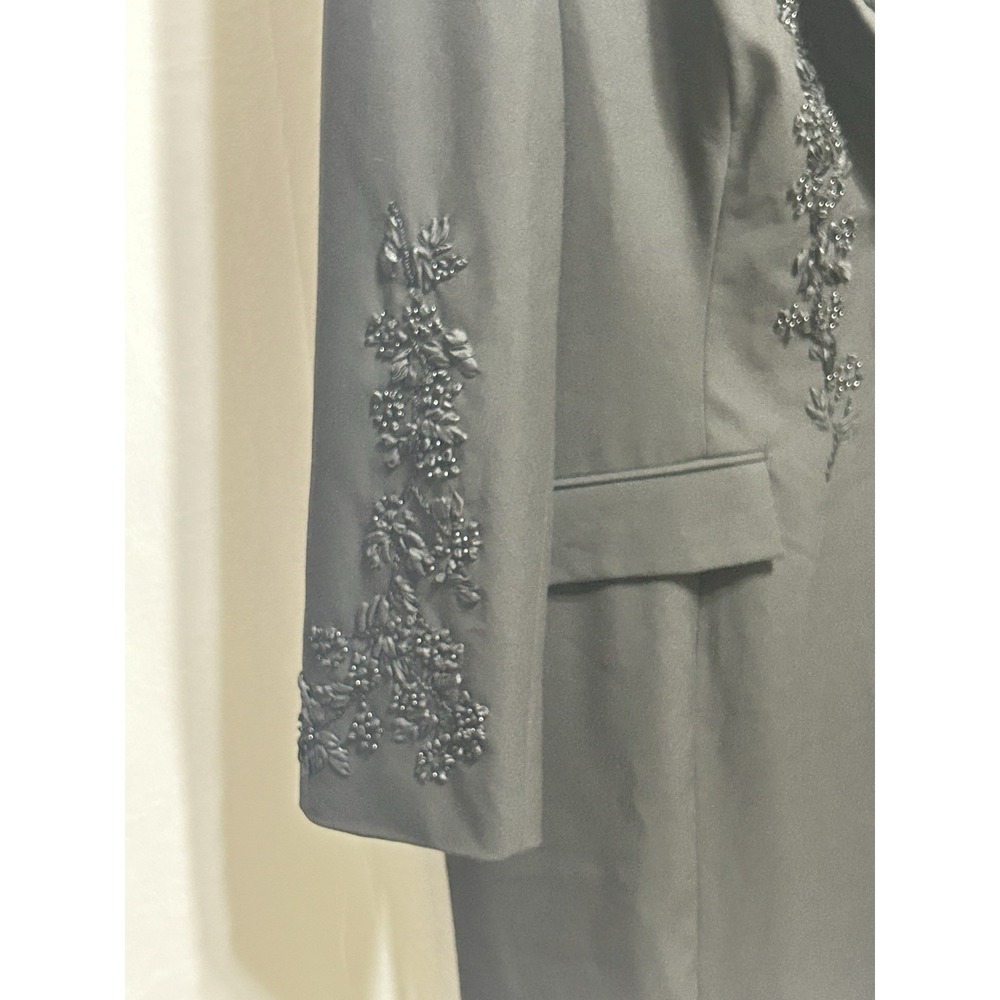 Karen Kane Womens 2X Black Ribbon Woven Floral Stud Decor Holiday Jacket NWT - Picture 12 of 14